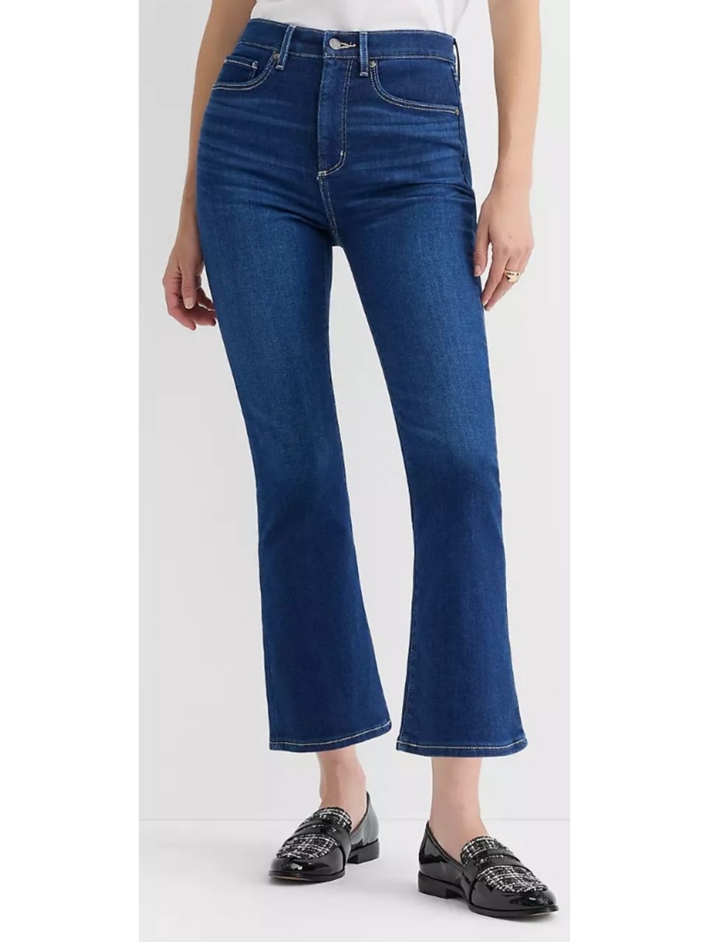 Loft Kick Crop Flare Jeans